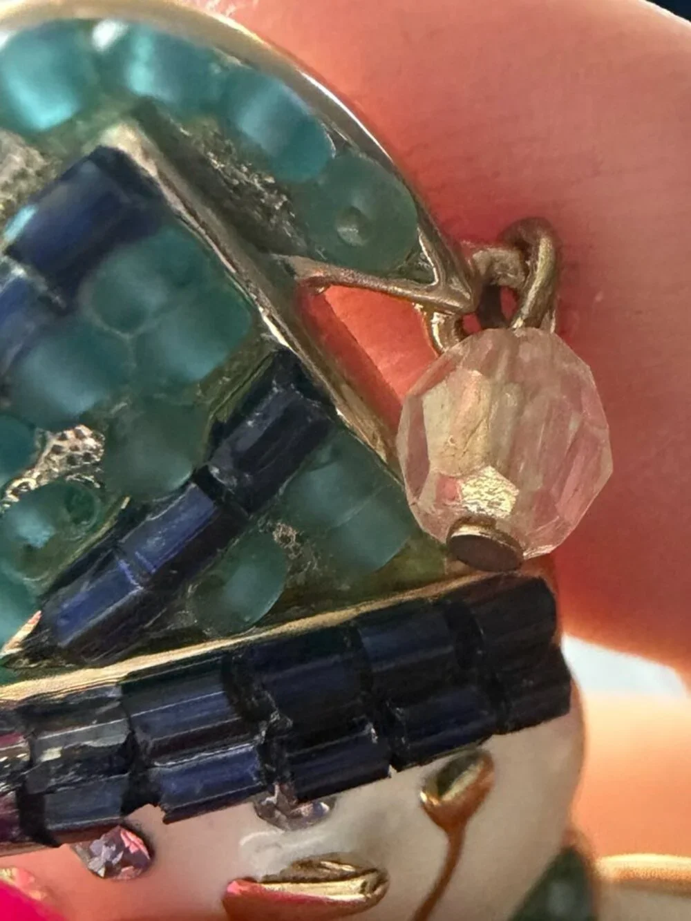 Liz Claiborne Snowman Pin
